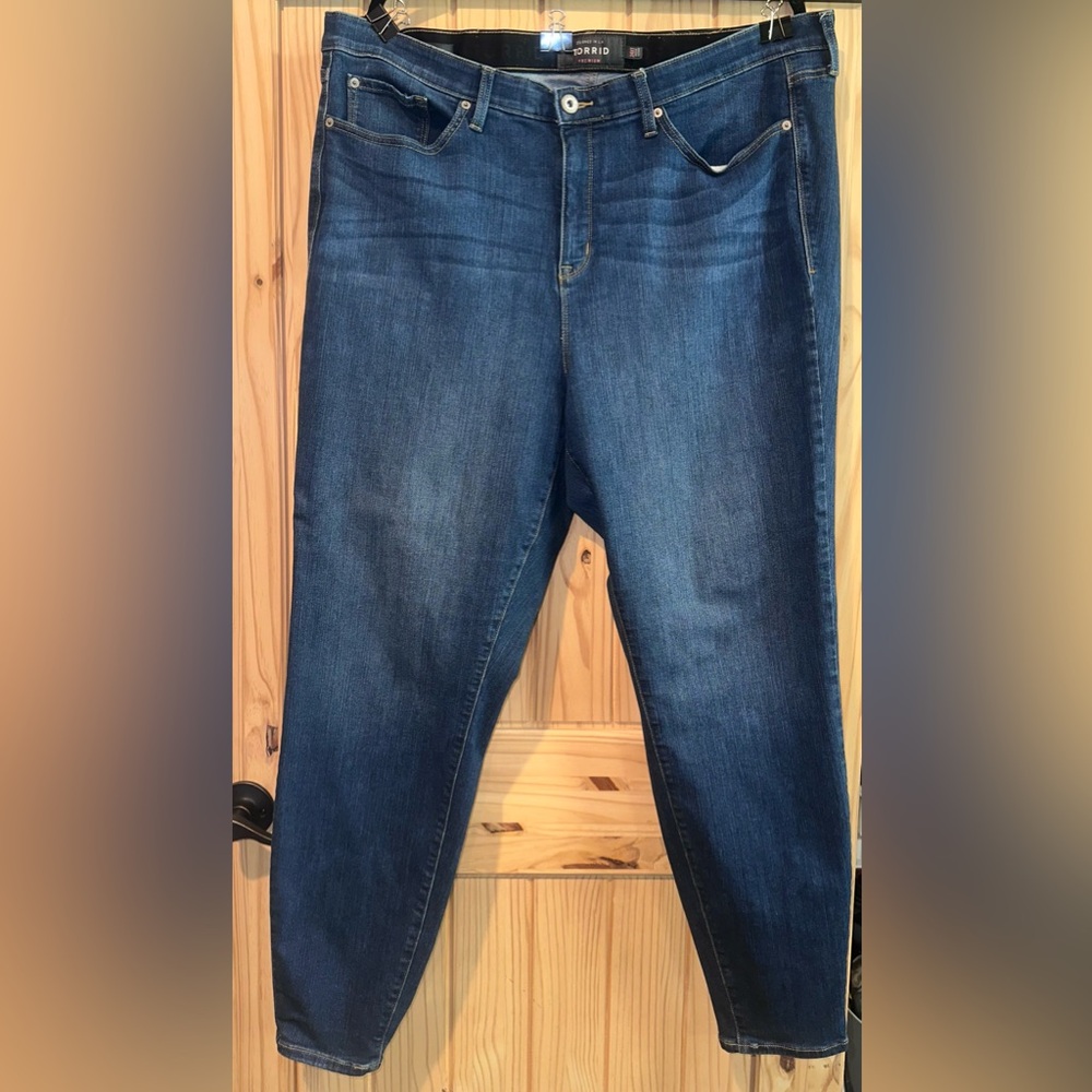 Torrid Dark Blue Straight Leg Jeans